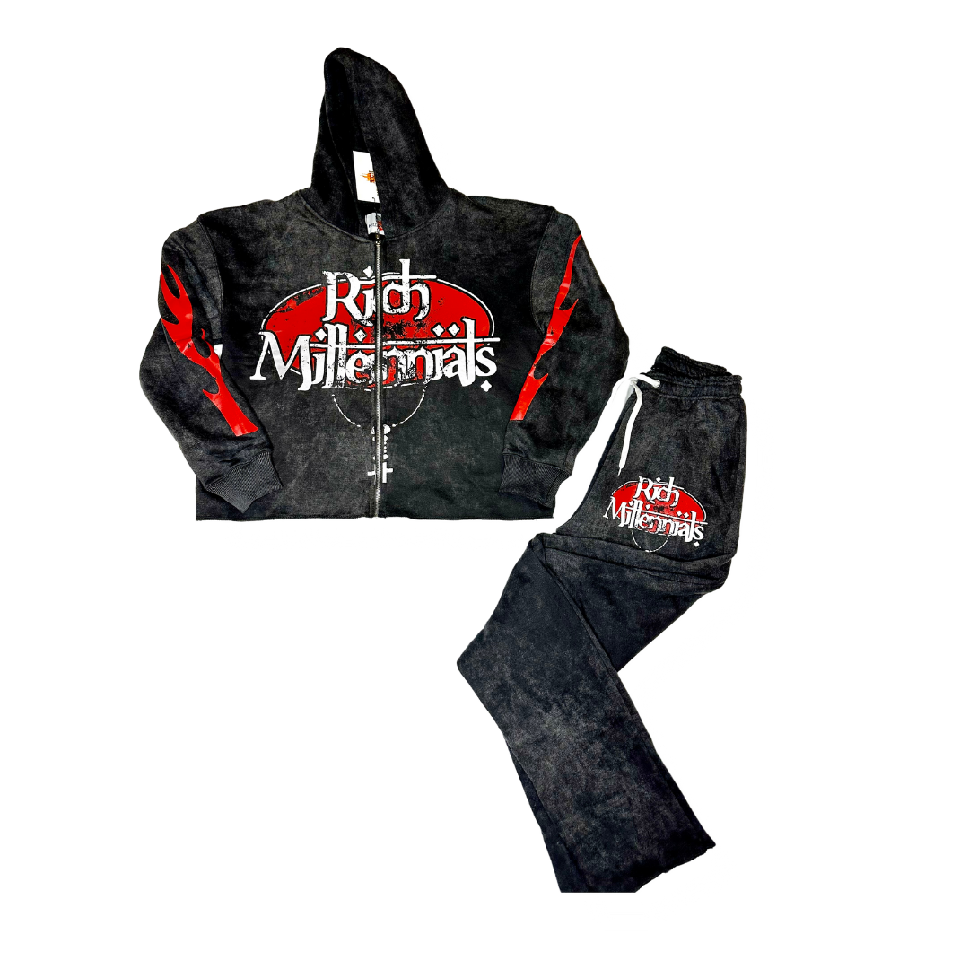 MIDEVIL MILLENNIALS JACKET {acid black}