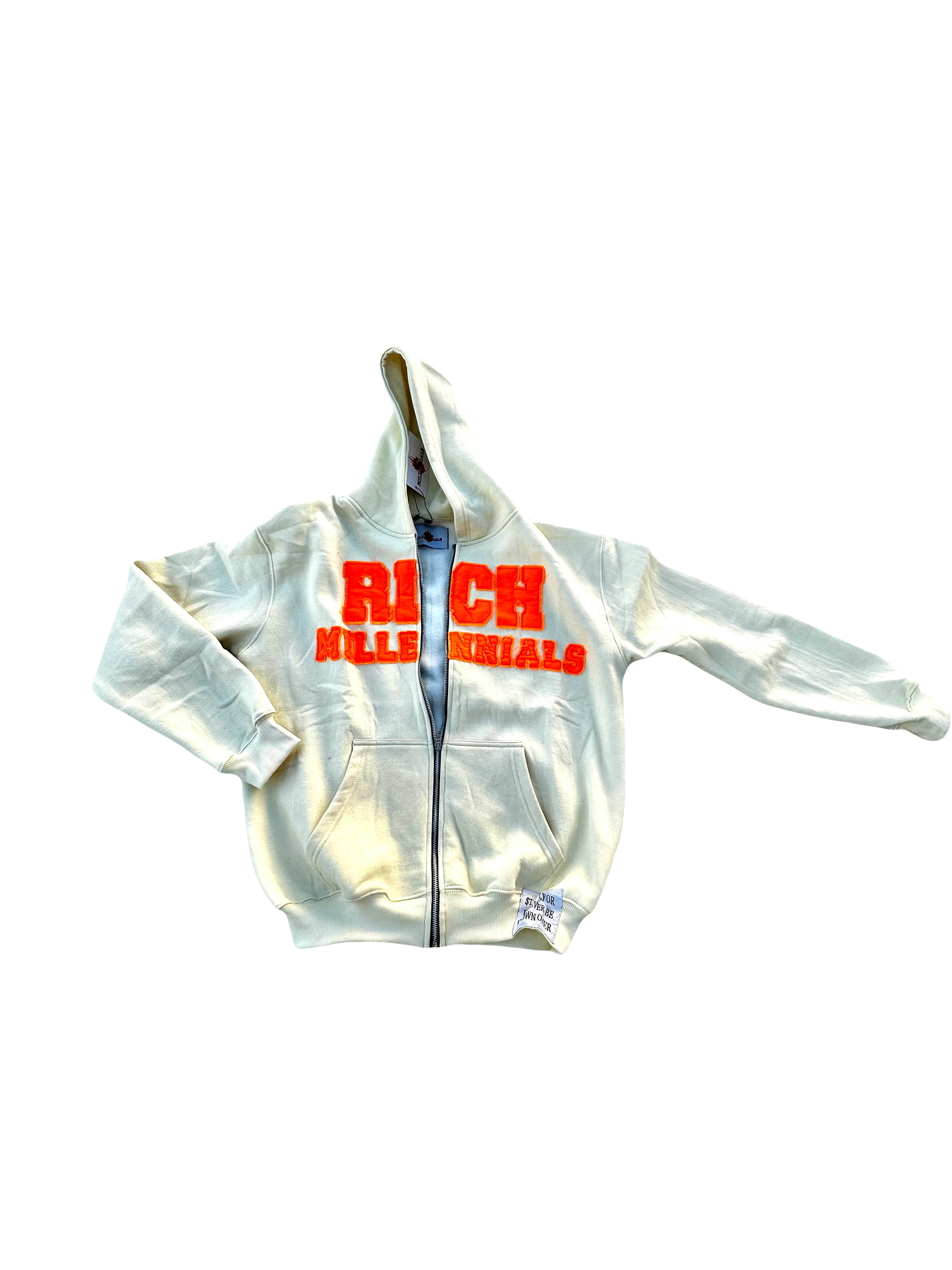 RICH MILLENNIALS ZIP UP {VINTAGE CREAM}