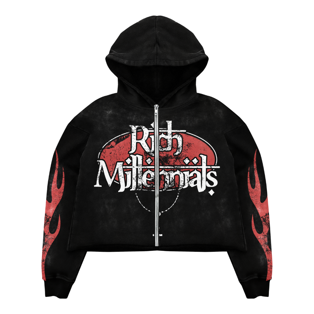 MIDEVIL MILLENNIALS JACKET {acid black}
