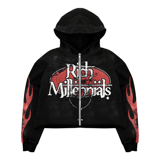 MIDEVIL MILLENNIALS JACKET {acid black}