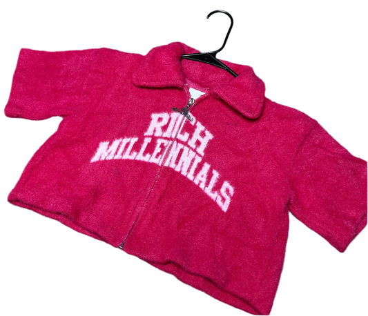 Rich Millennials Mohair zipup