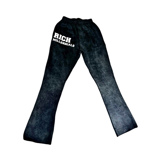 RICH MILLENNIALS SWEATPANTS {ACID WASH}