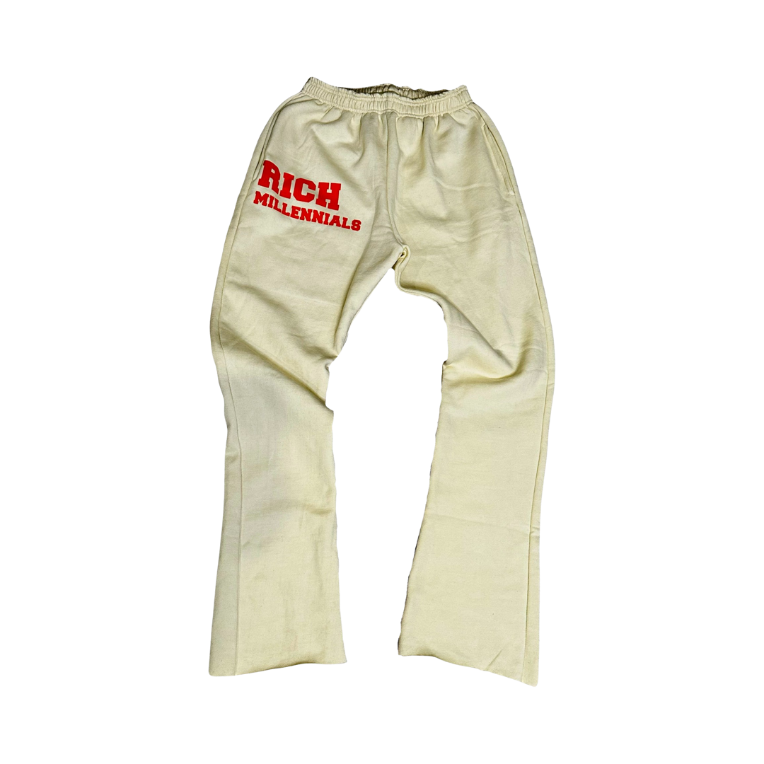 RICH MILLENNIALS SWEATPANTS [VINTAGE CREAM]